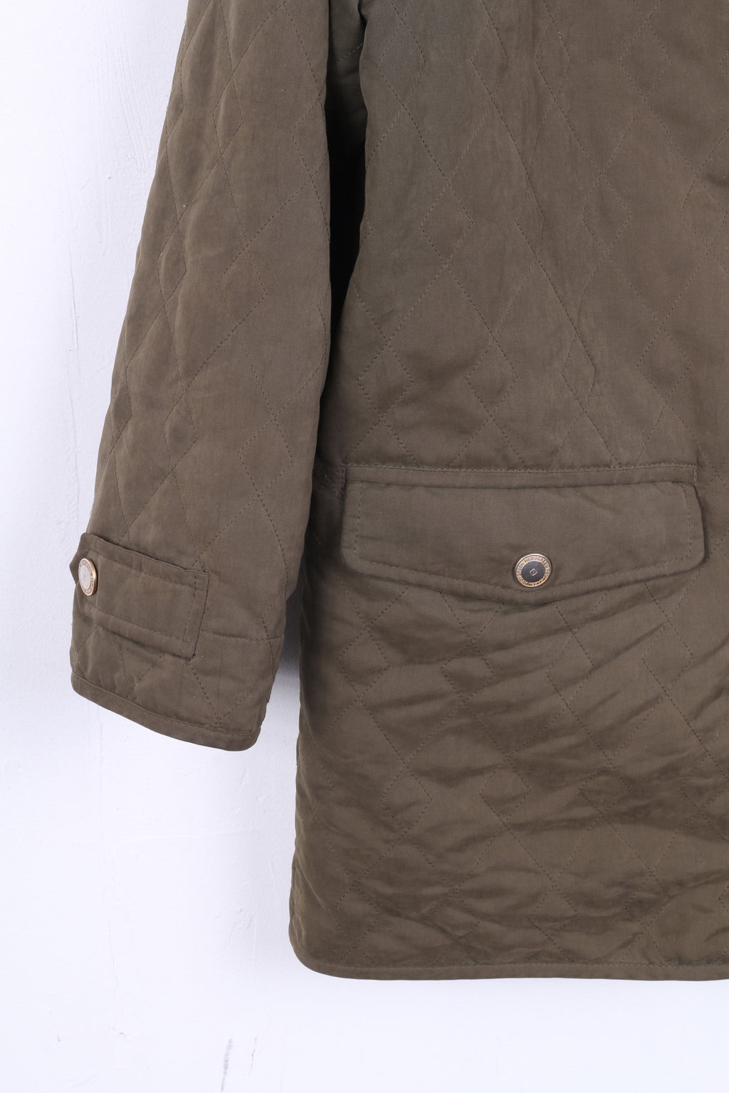 RED GREEN Womens S Jacket Padded Khaki Golf Sport Thermal Insulation - RetrospectClothes