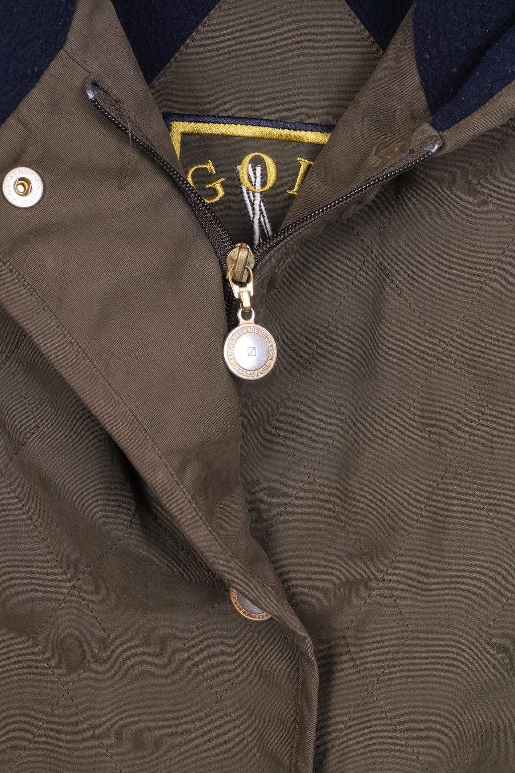 RED GREEN Womens S Jacket Padded Khaki Golf Sport Thermal Insulation - RetrospectClothes