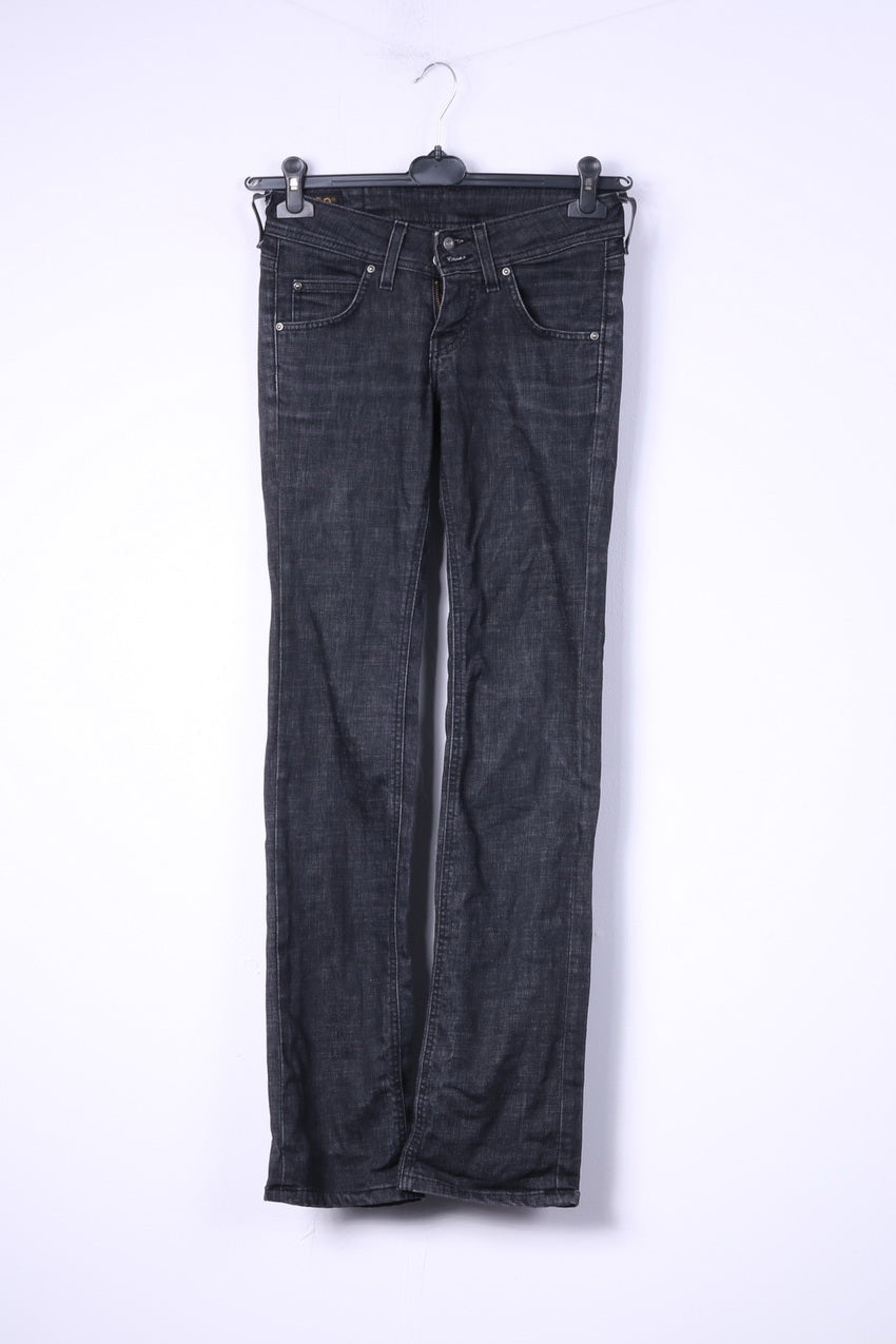 Pantaloni Lee da donna W26 L33 Jeans Pantaloni skinny elasticizzati in denim di cotone nero