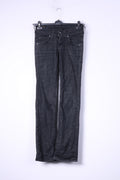 Lee Womens W26 L33 Pantalon Jeans Noir Coton Denim Skinny Stretch Pantalon