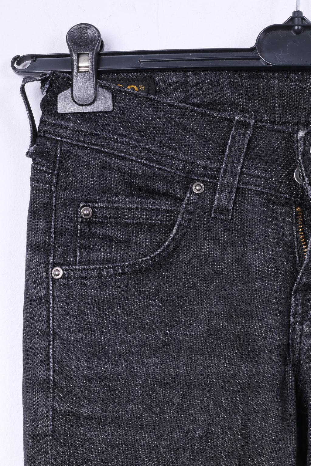 Pantaloni Lee da donna W26 L33 Jeans Pantaloni skinny elasticizzati in denim di cotone nero