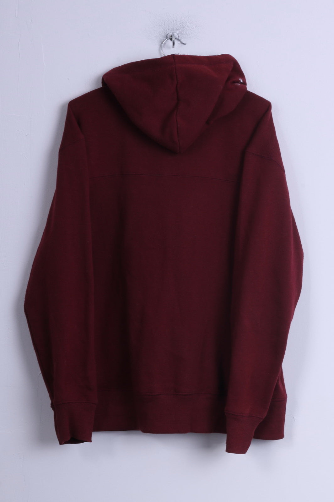 Head Mens XL Sweatshirt Burgundy Cotton Hooded Graphic Kangaroo Pocket Hoodie