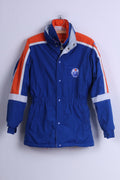 Giacca STARTER da ragazzo S 13-14 anni Blu Sport imbottita NHL Oilers Hokey Parka
