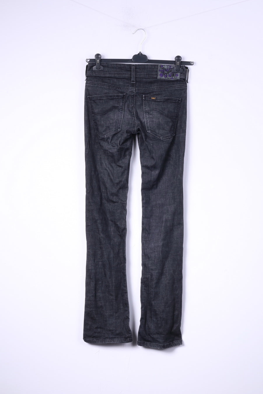 Pantaloni Lee da donna W26 L33 Jeans Pantaloni skinny elasticizzati in denim di cotone nero