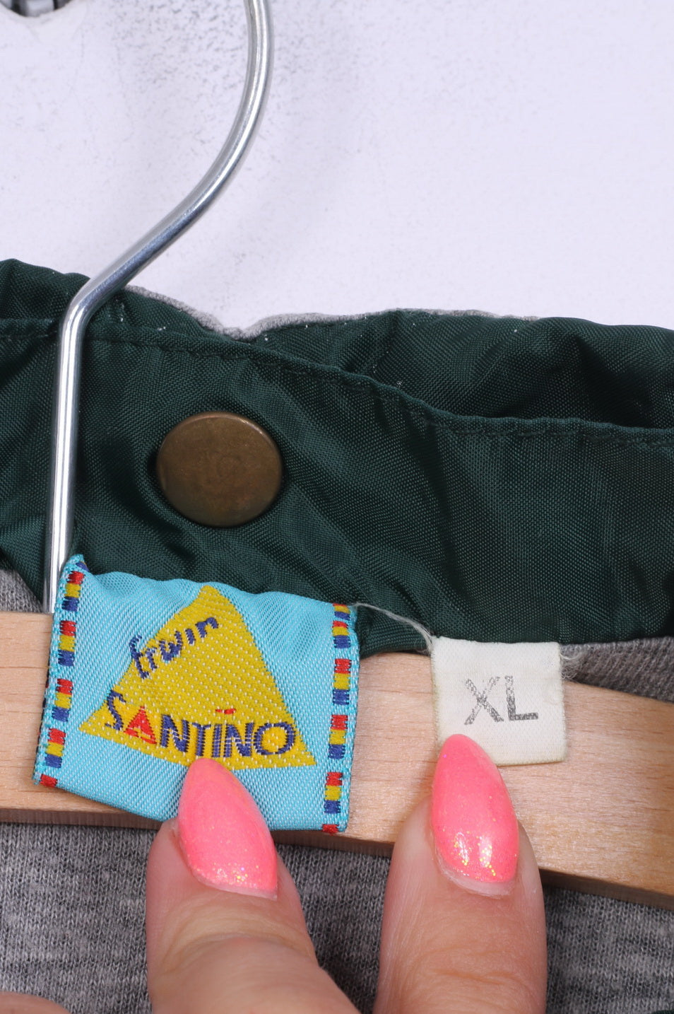 Erwin Santino Giacca XL da uomo in nylon leggero impermeabile verde con cappuccio e cerniera intera Abbigliamento sportivo da pallavolo per giochi di squadra 