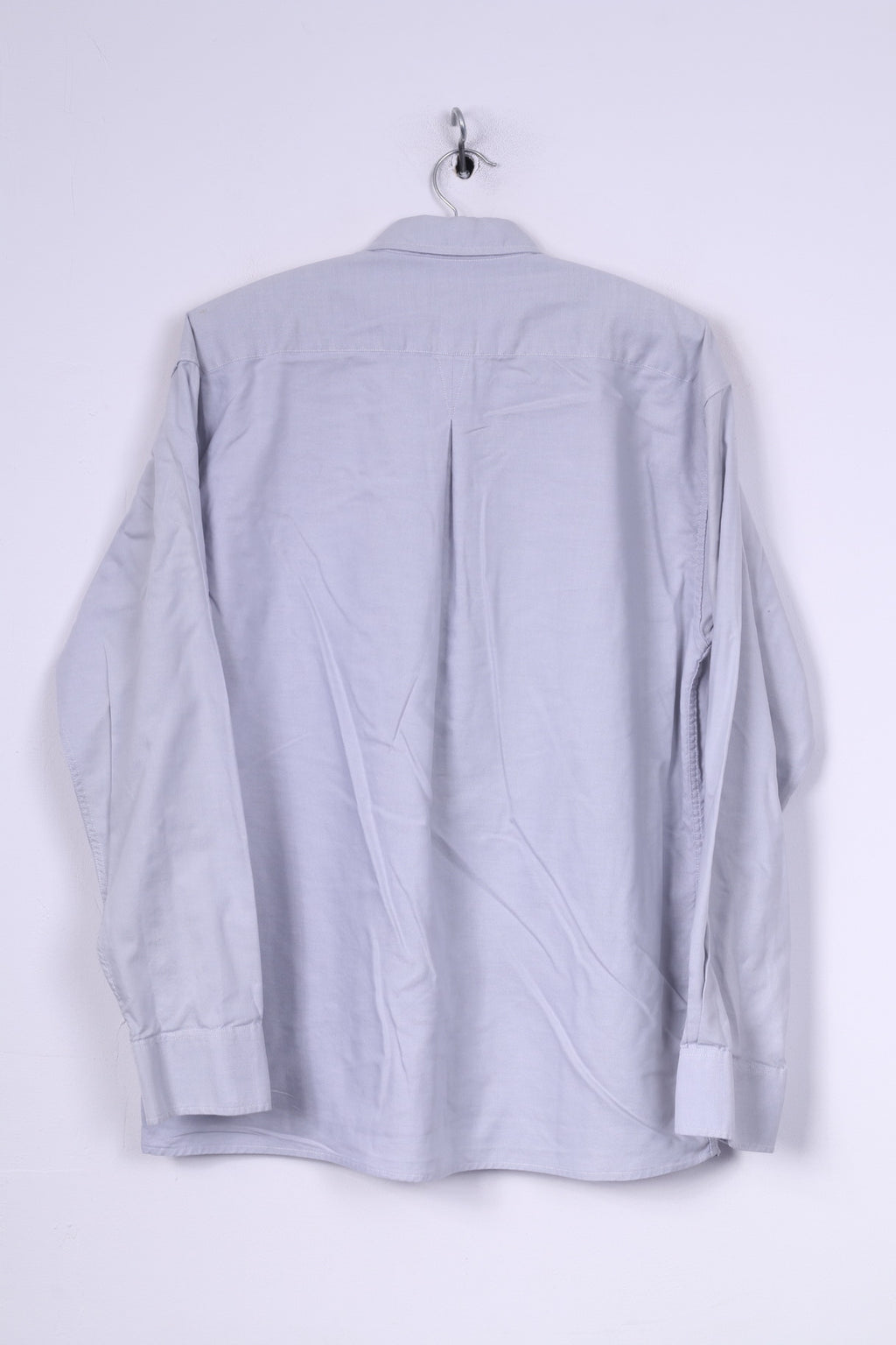 Jaeger Chemise décontractée pour homme Bleu Col boutonné Manches longues 