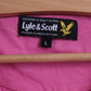 Lyle & Scott Womens L T- Shirt Pink Cotton Crew Neck Casual Plain Top
