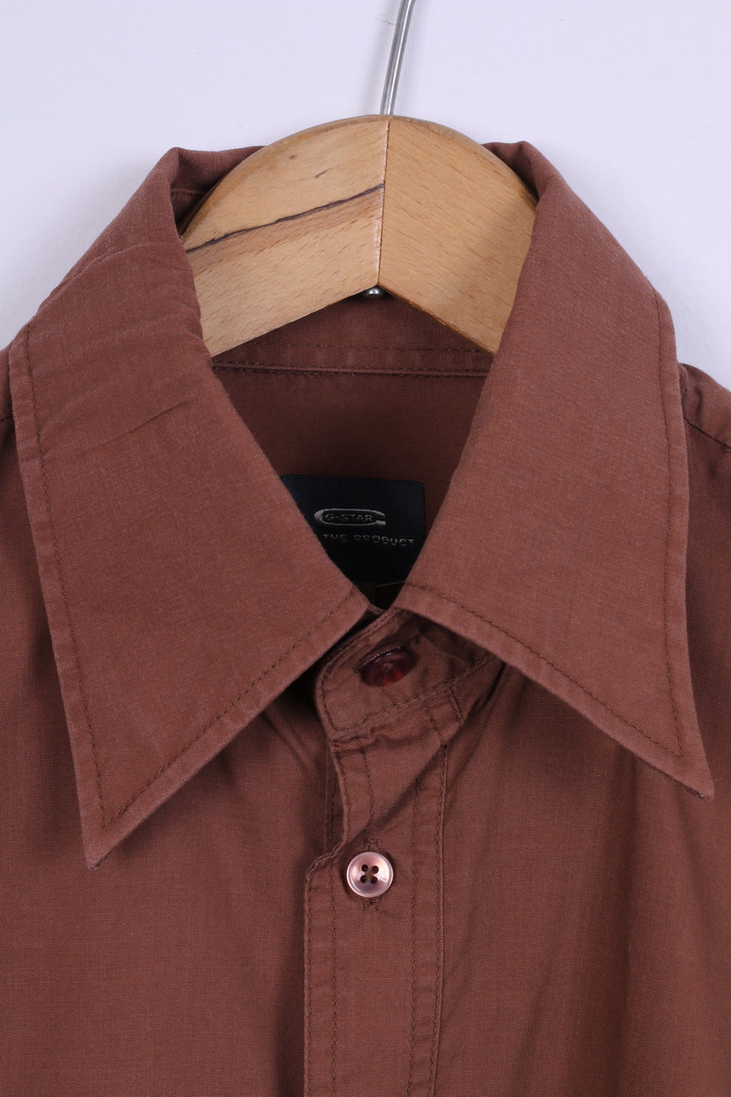 Camicia casual G-Star da uomo XL (M) marrone a maniche lunghe