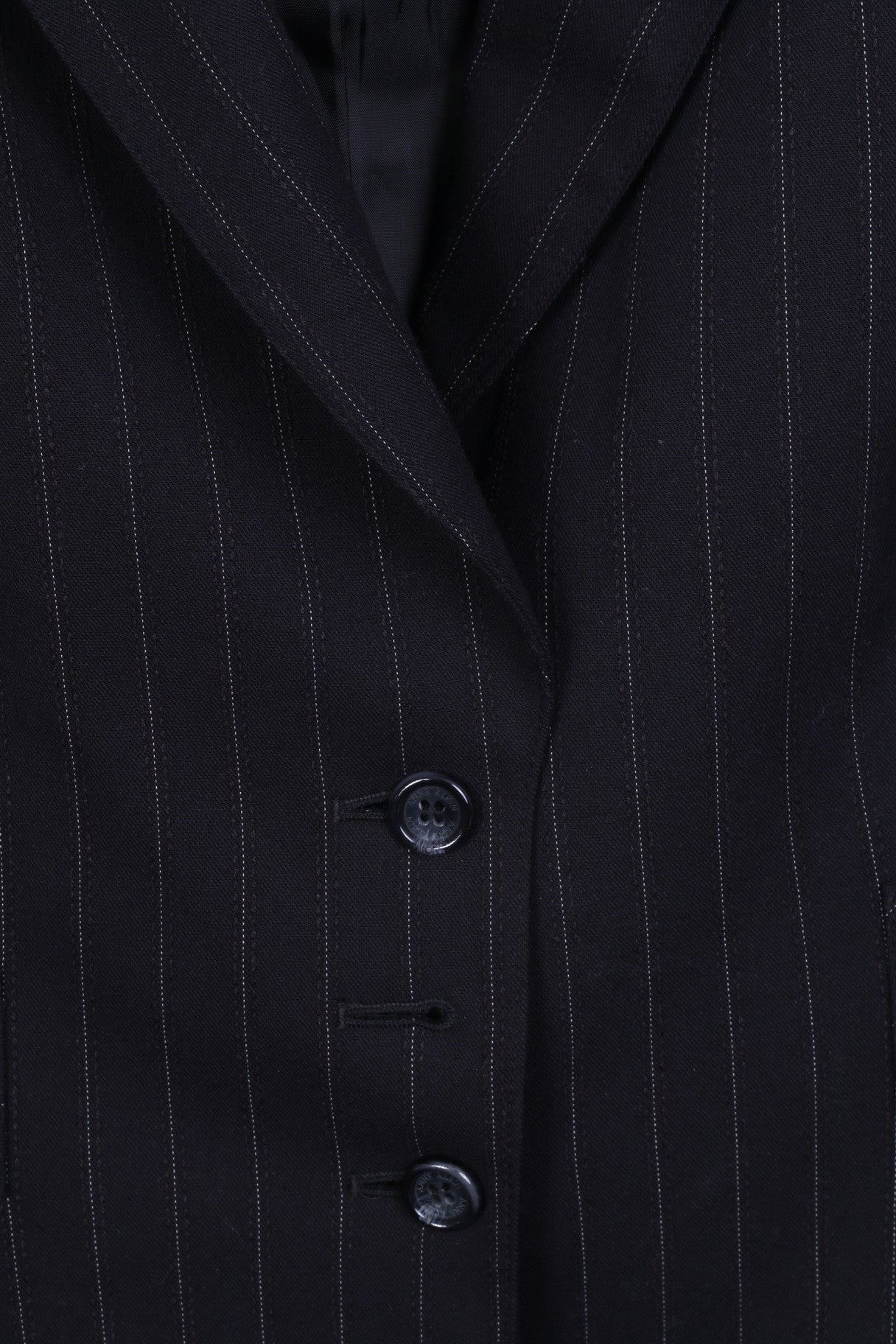 ANNE KLEIN Womens 14 XL Blazer Striped Black Single Breasted - RetrospectClothes