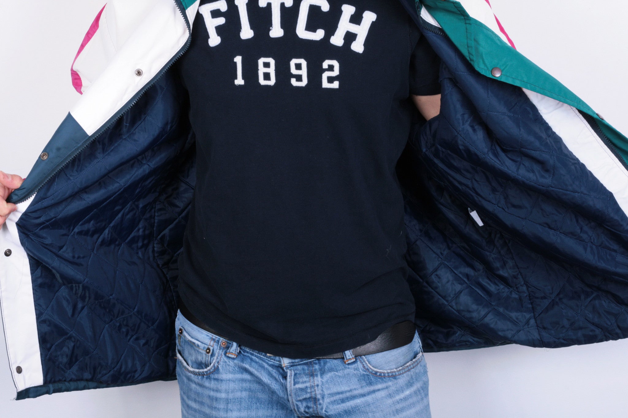 Wave Gear by XZet Mens XL Jacket Parka Sport Nylon Waterproof Hood Vintage - RetrospectClothes