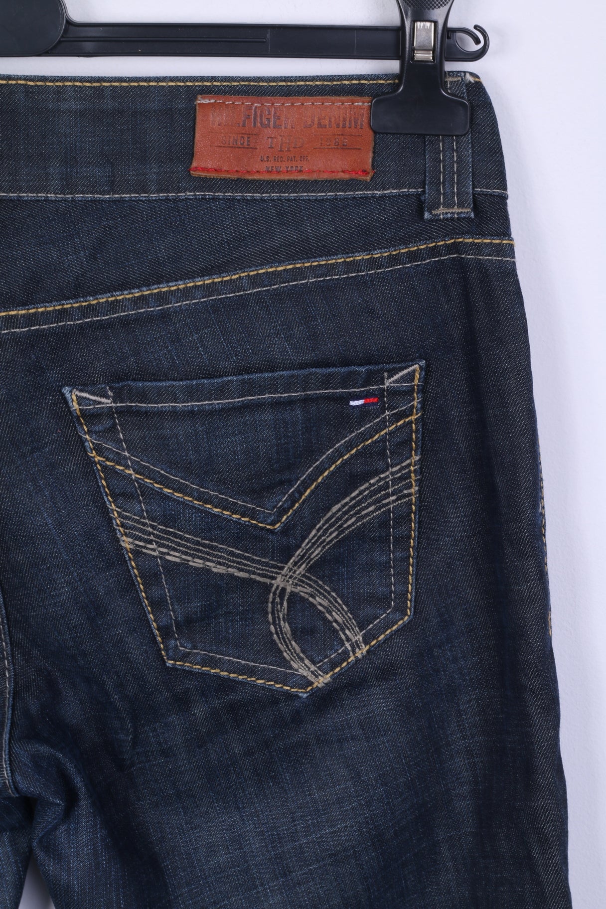 Pantaloni jeans Hilfiger Denim Sally da donna W29 L32 blu scuro a vita bassa