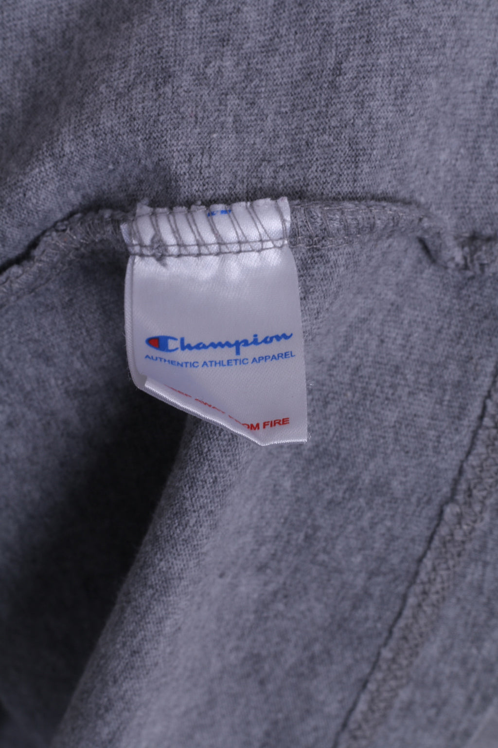 Champion Mens M T-Shirt Grey Cotton Graphic