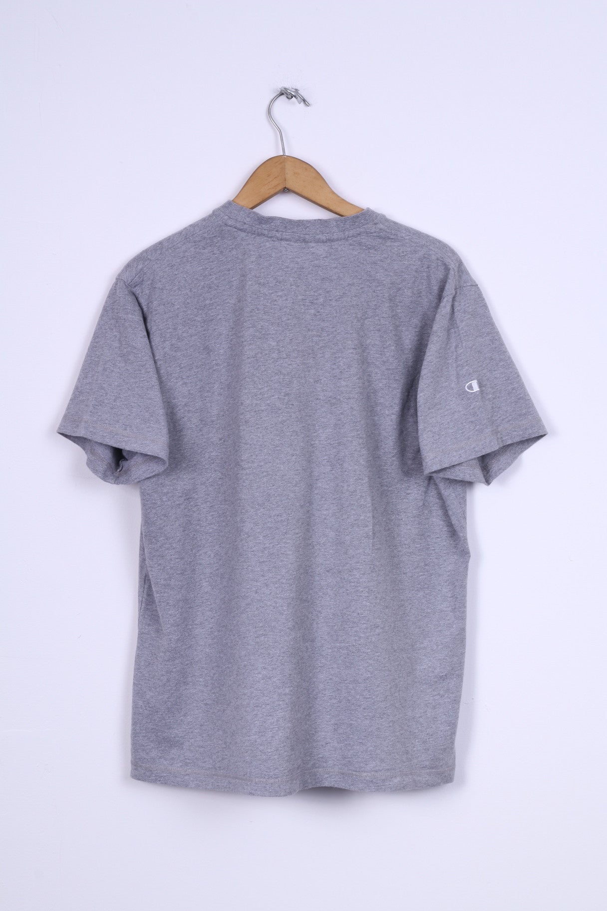 Champion Mens M T-Shirt Grey Cotton Graphic