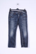 Pantaloni jeans G-STAR RAW da donna W30 L30 gamba dritta in cotone blu scuro Italia