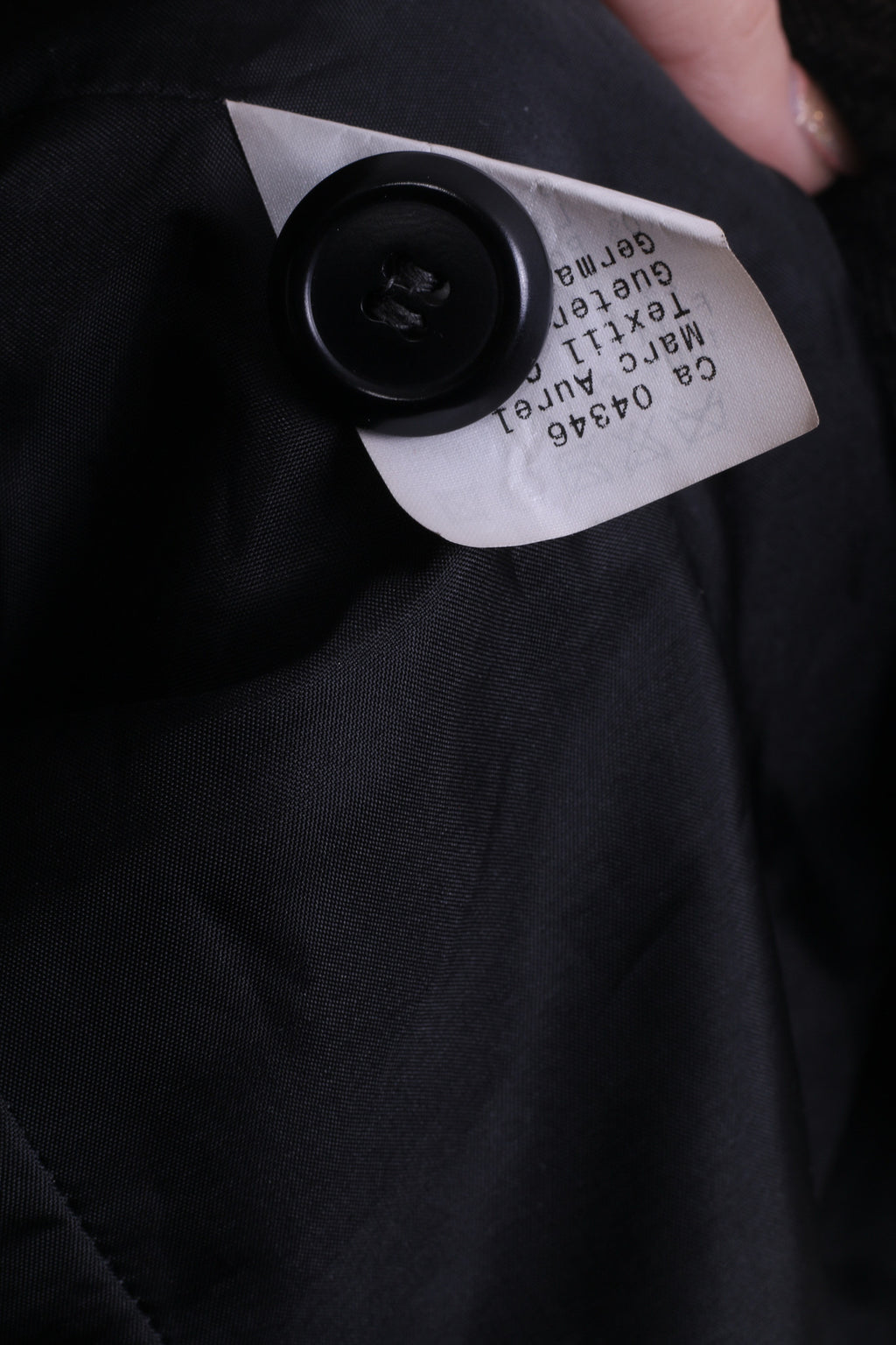 MARC AUREL Womens 38 M Jacket Blazer Striped Grey Wool - RetrospectClothes