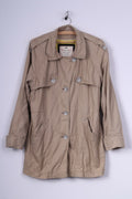 EDC by esprit Giacca da donna M Beige Leggera manica raglan Bottoni grandi Cotone 
