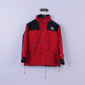 Giacca da montagna The North Face da donna XL (S) in nylon rosso con zip e cappuccio