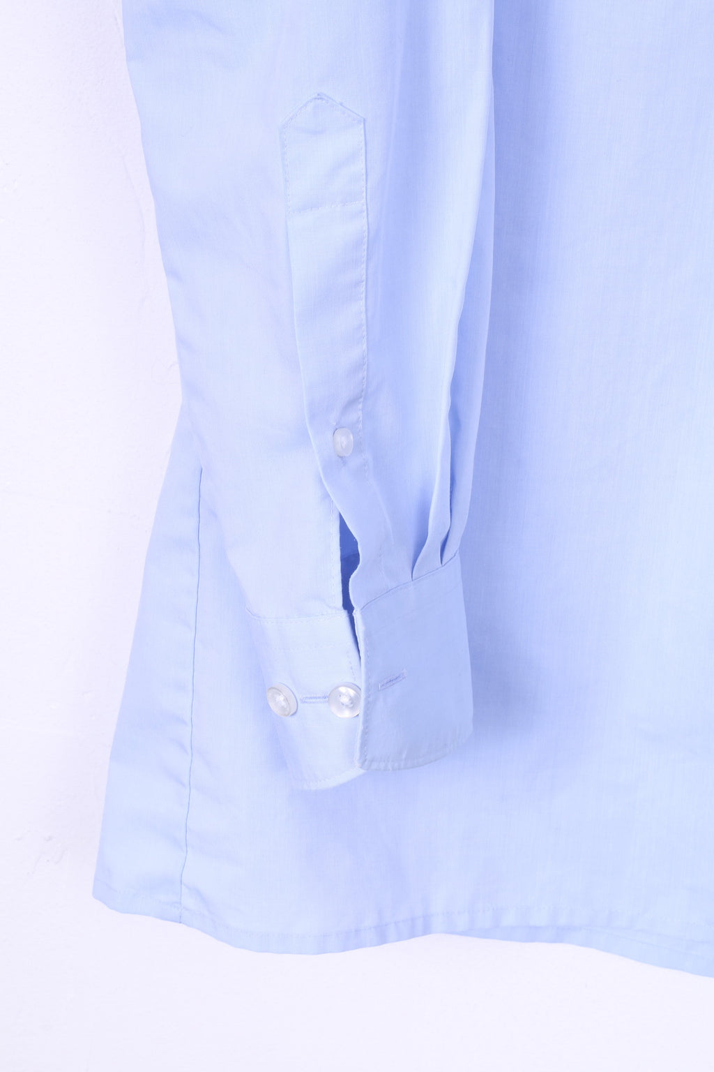 Camicia casual da uomo Olymp Luxor 15,5'' 39 L, linea slim, blu, a maniche lunghe, in cotone 