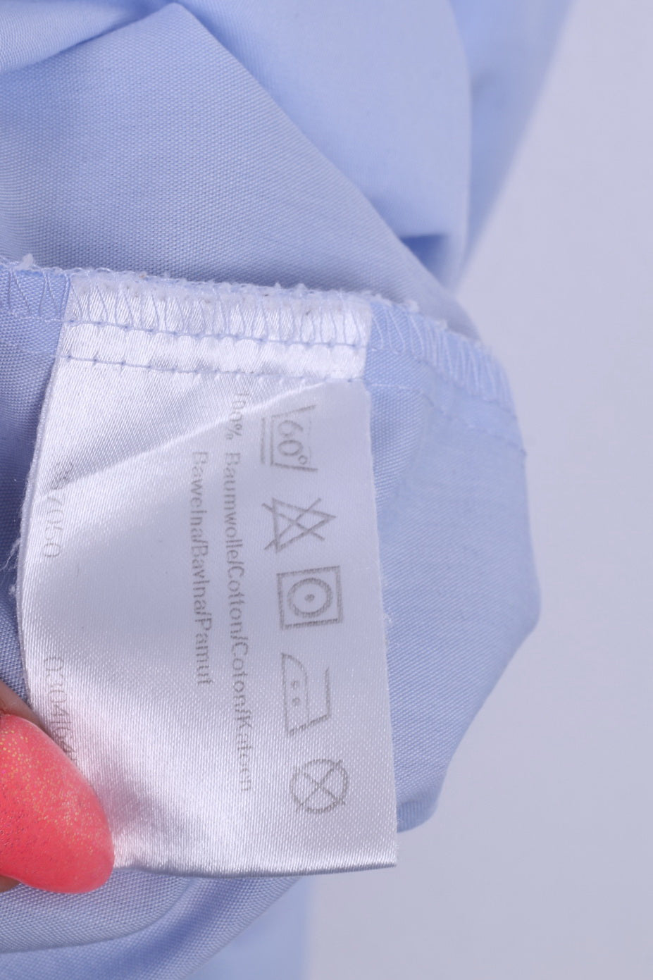 Camicia casual da uomo Olymp Luxor 15,5'' 39 L, linea slim, blu, a maniche lunghe, in cotone 