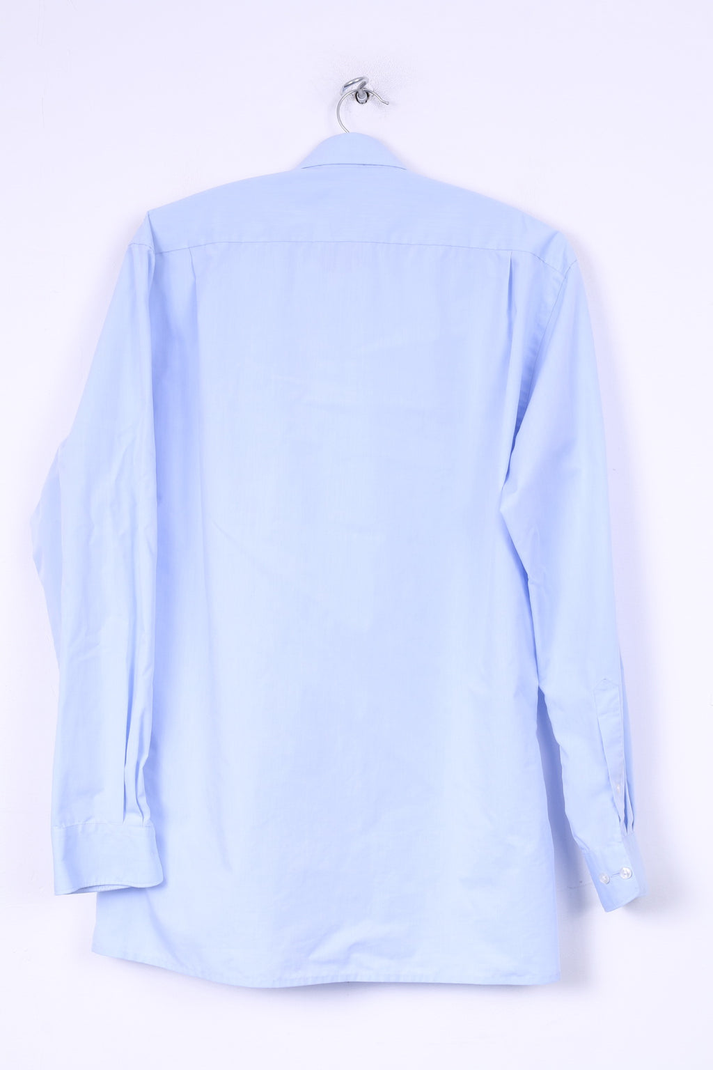 Camicia casual da uomo Olymp Luxor 15,5'' 39 L, linea slim, blu, a maniche lunghe, in cotone 