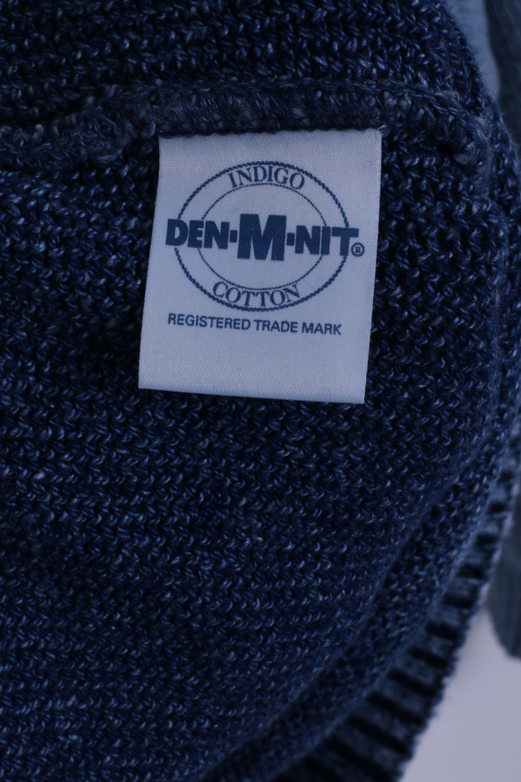 Willi's Mens S Jumper Blue Indigo Sailings Cotton Jeans Inserts Crew Neck Sweatshirt