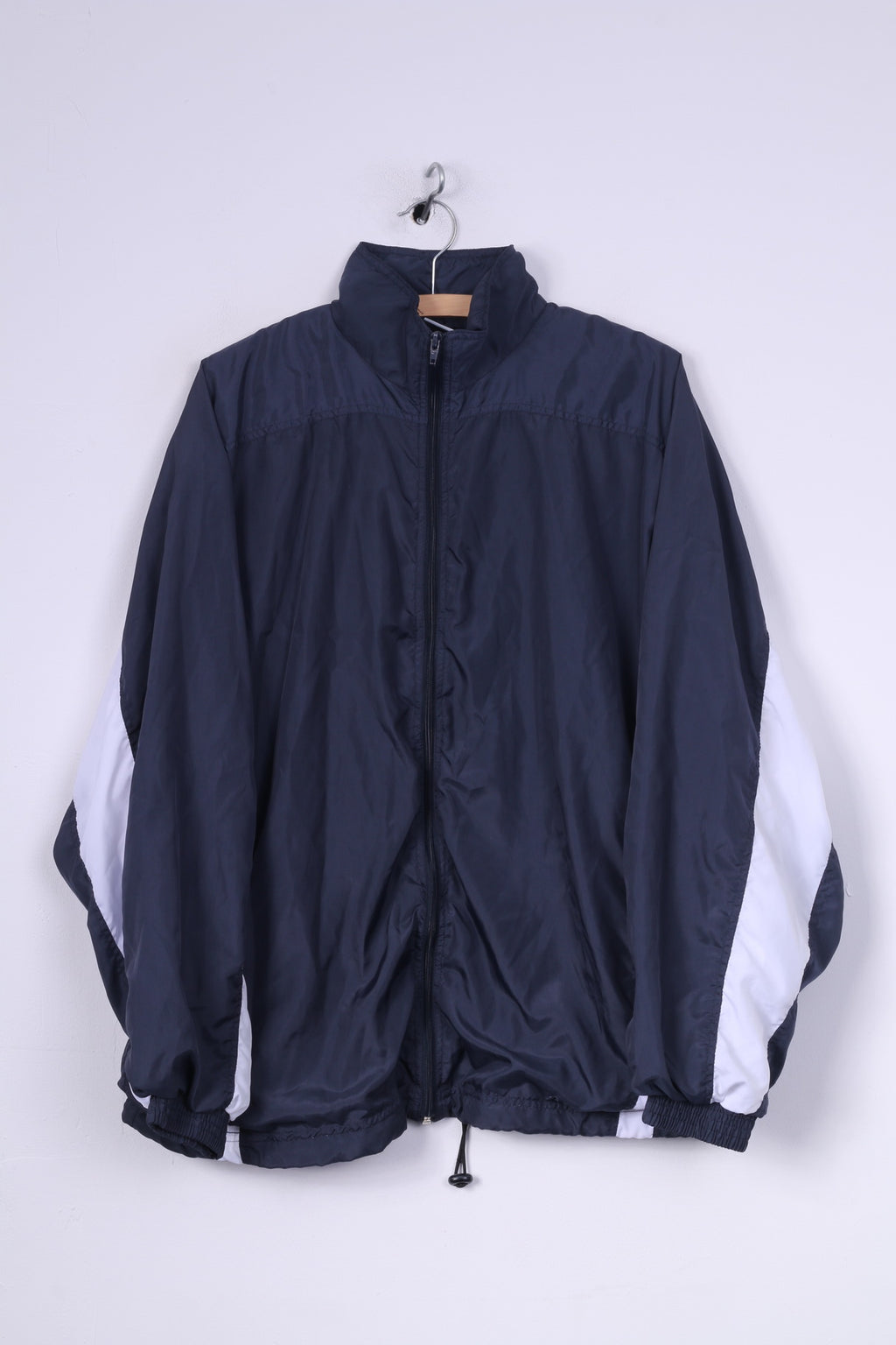 Active Swiss Design Veste légère L pour homme Bleu marine Fermeture éclair complète Haut de sport 