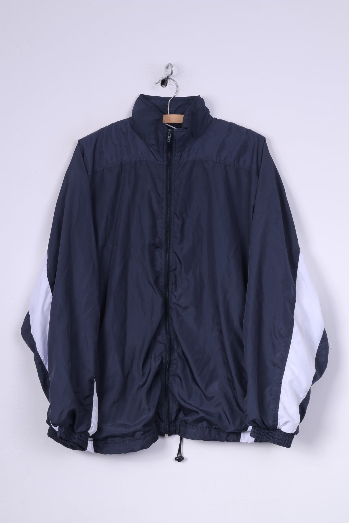 Active Swiss Design Veste légère L pour homme Bleu marine Fermeture éclair complète Haut de sport 