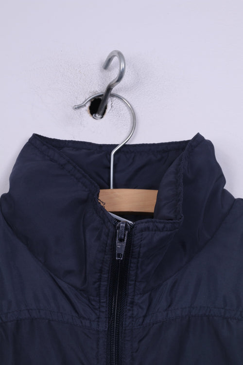 Active Swiss Design Veste légère L pour homme Bleu marine Fermeture éclair complète Haut de sport 