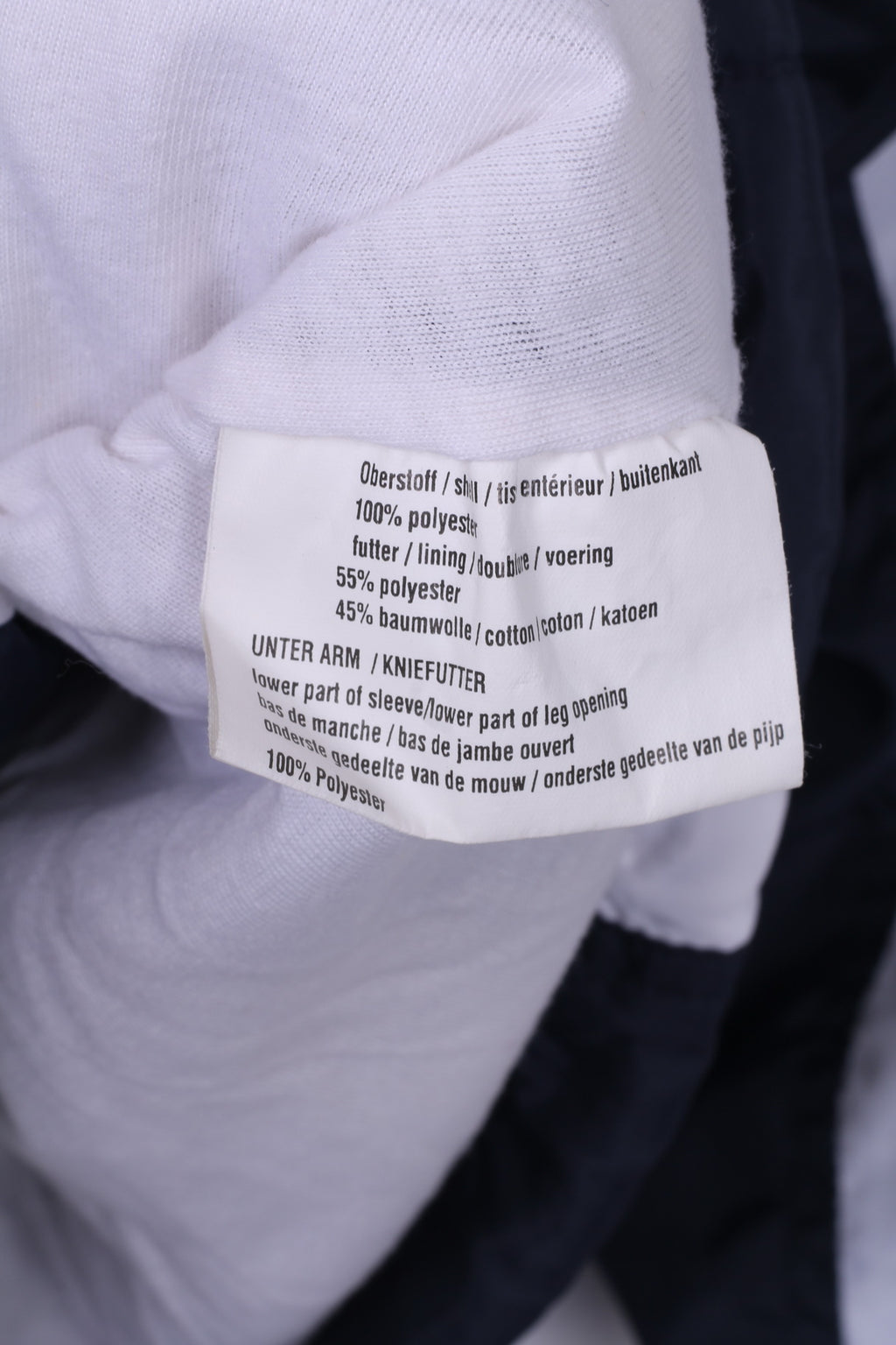 Active Swiss Design Veste légère L pour homme Bleu marine Fermeture éclair complète Haut de sport 