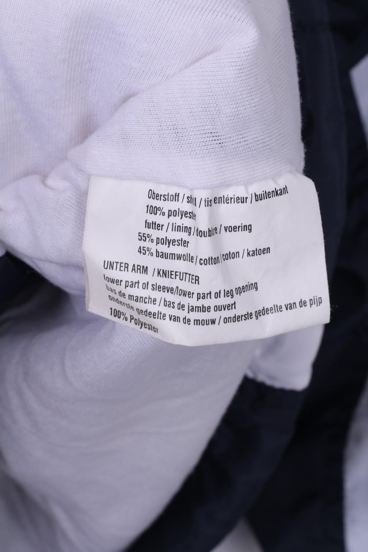 Active Swiss Design Veste légère L pour homme Bleu marine Fermeture éclair complète Haut de sport 