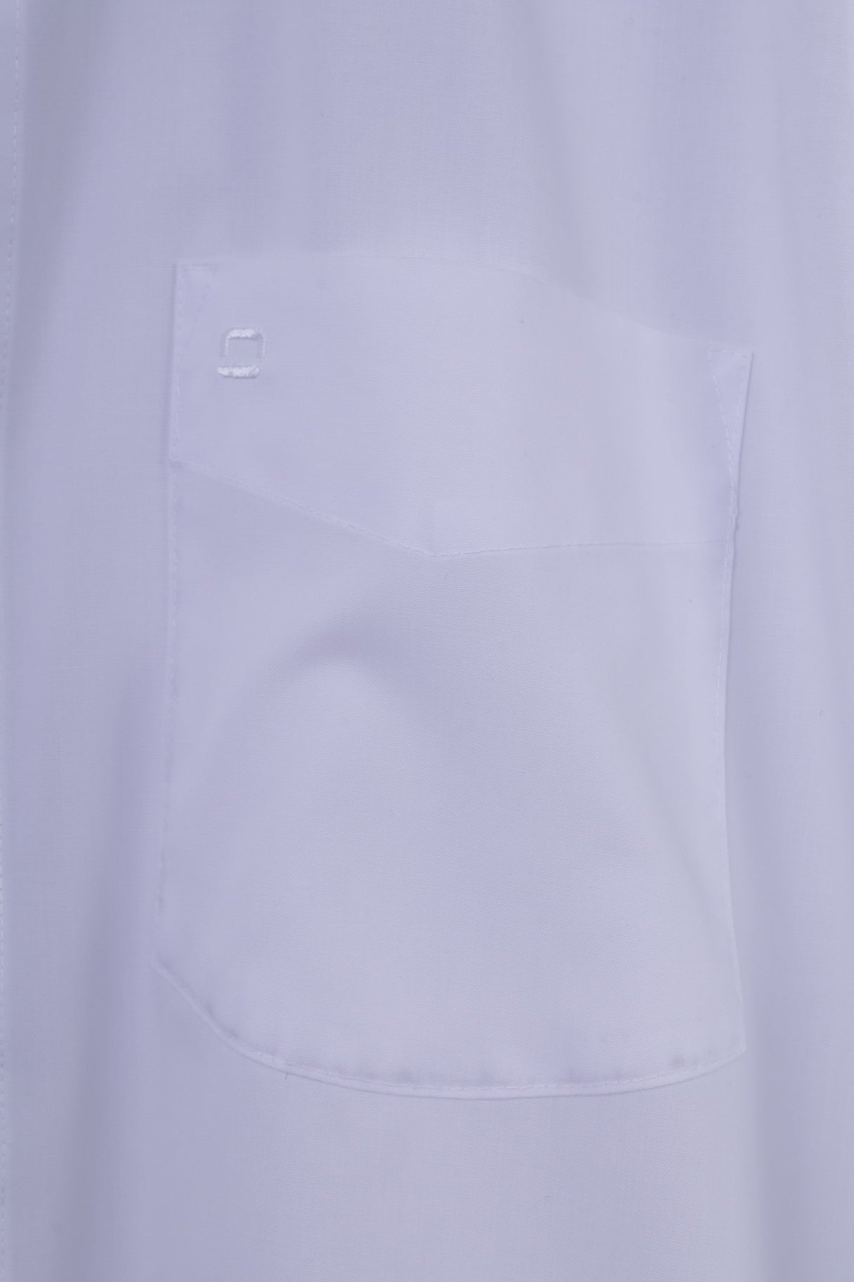 Olymp Luxor Chemise décontractée pour homme en coton blanc Coupe moderne à manches longues