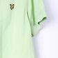 Lyle & Scott Club Mens XL (L) Polo Shirt Lime Green Buttons Detailed Top Cotton