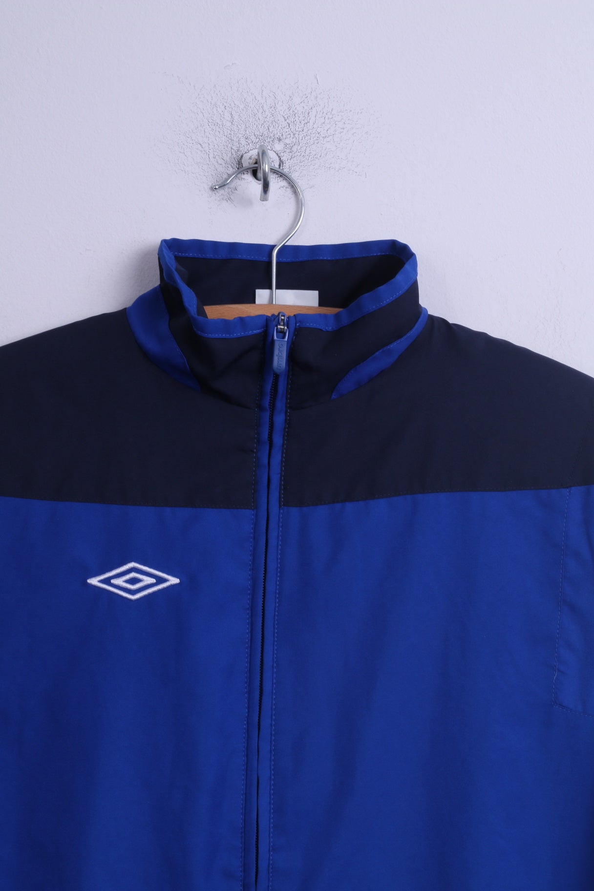 Umbro Boys XLB 158 Jacket Blue Sport Training Lightweight Football Track Top