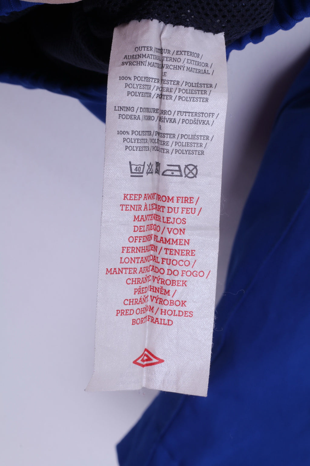 Umbro Boys XLB 158 Jacket Blue Sport Training Lightweight Football Track Top