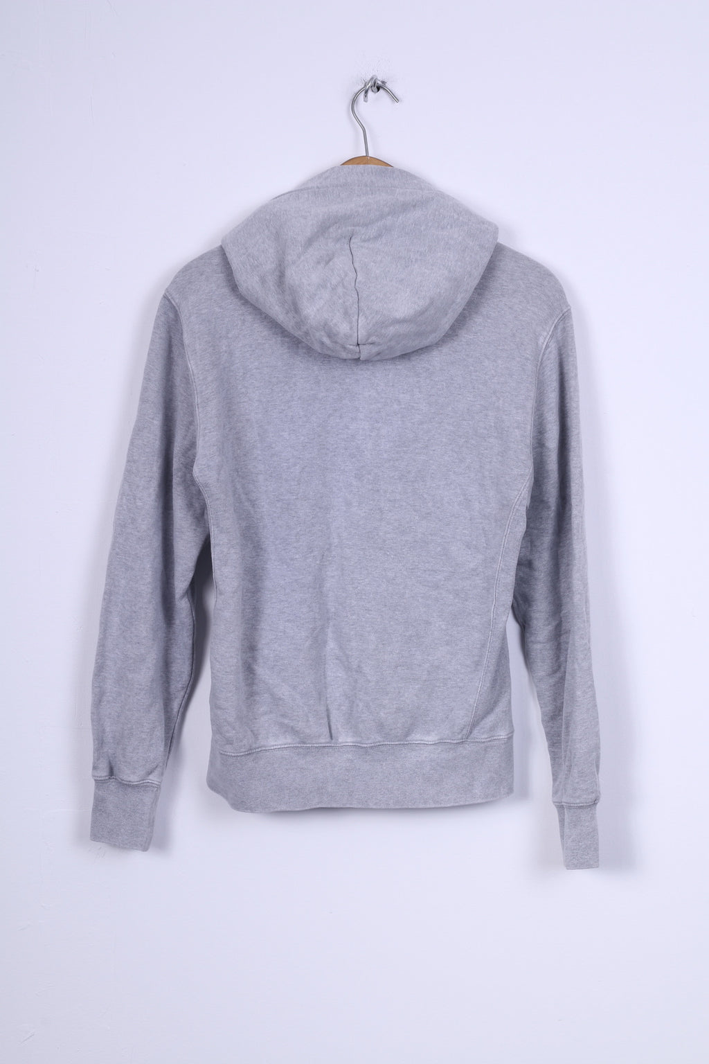 Champion Womens L Sweatshirt Cotton Grey Hooded Zip Up
