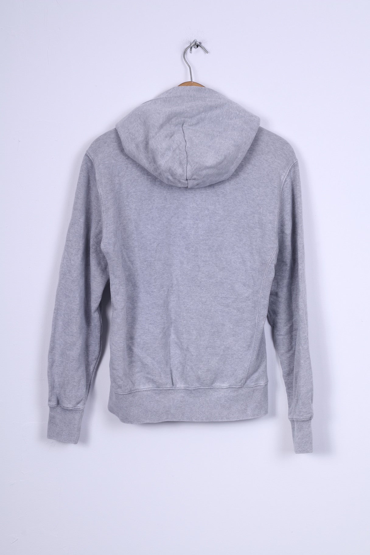 Champion Womens L Sweatshirt Cotton Grey Hooded Zip Up