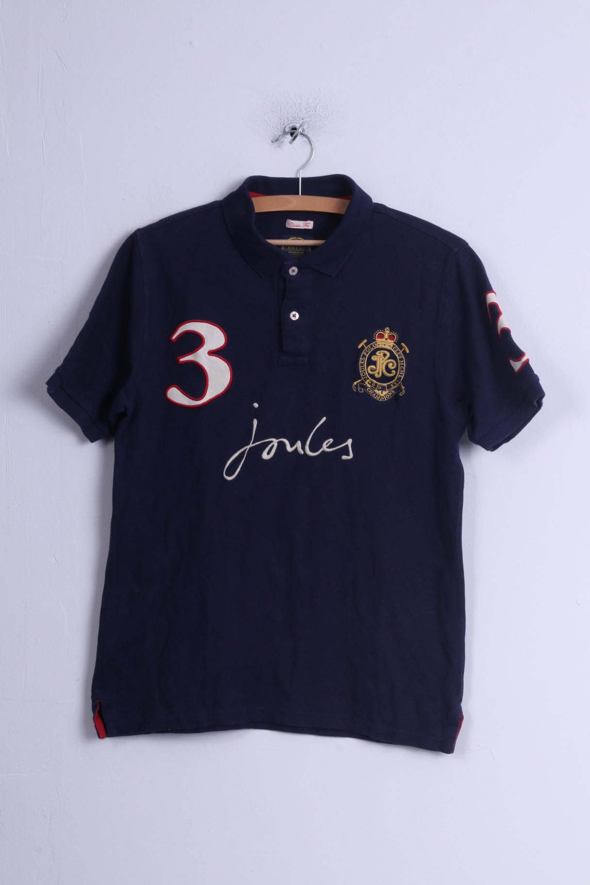 Joules Mens S Polo Shirt Navy Classic Fit Joules Polo Club #3 Cotton