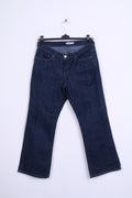 Levi Strauss &amp;Co Femme 12 L Pantalon Curvy Cut Navy Cotton Jeans Denim