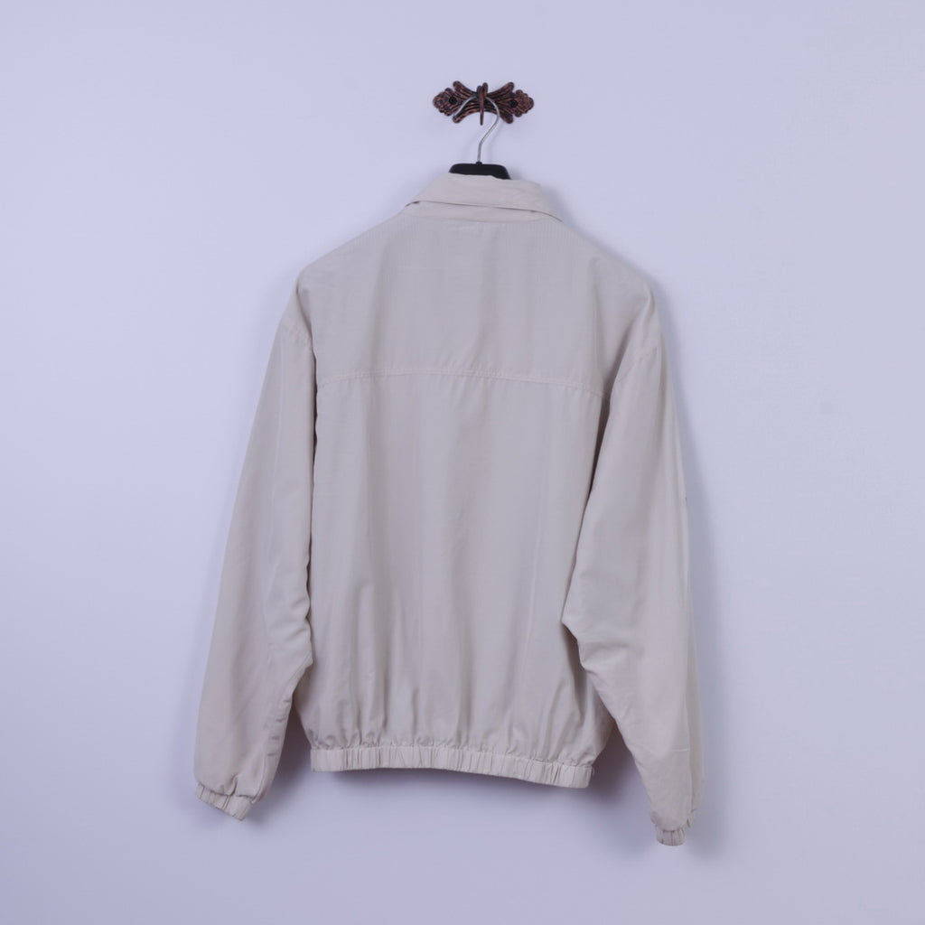 Giacca Head da uomo L. Top bomber da golf retrò leggero con cerniera beige