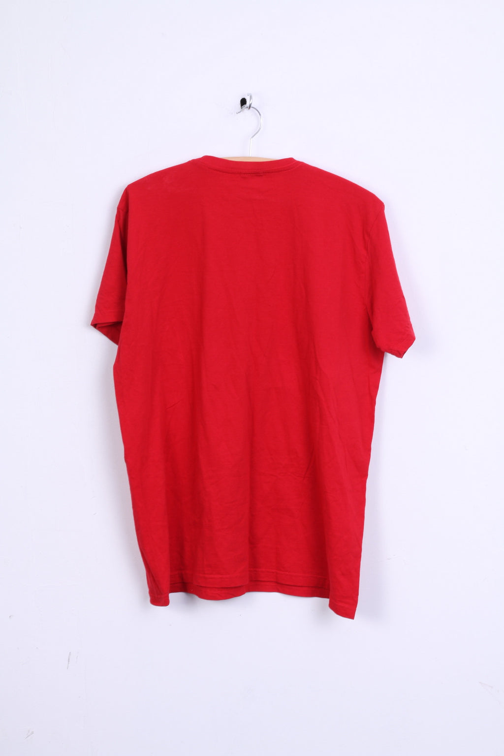 ETIREL T-Shirt M Homme Rouge Coton Col Rond Manches Courtes