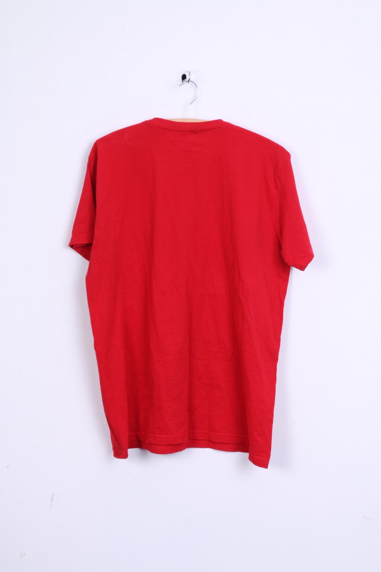 ETIREL T-Shirt M Homme Rouge Coton Col Rond Manches Courtes