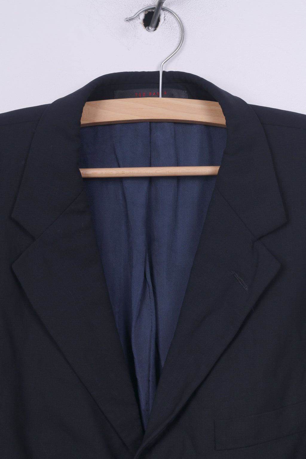 Ted Baker Endurance Giacca da uomo 42 R Blazer monopetto in lana blu scuro 