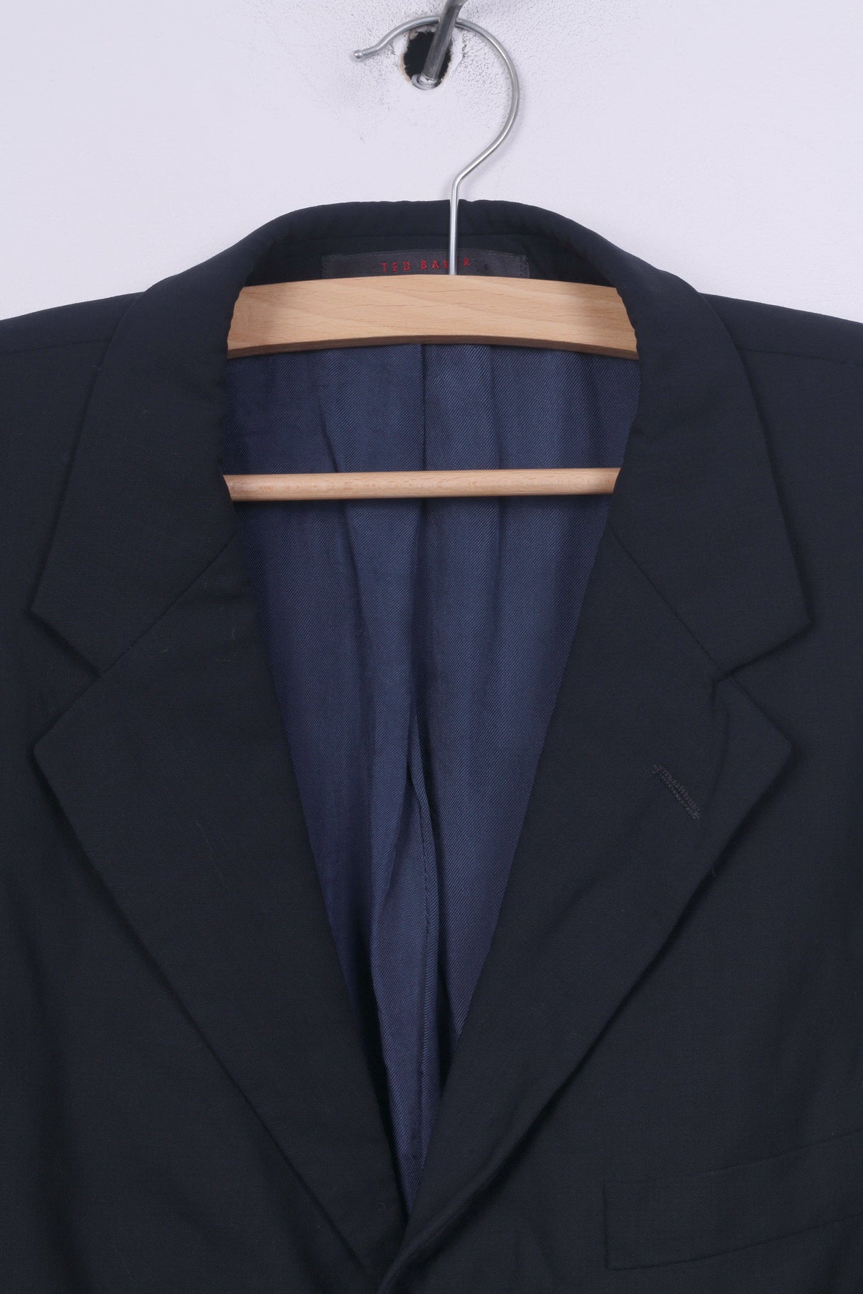 Ted Baker Endurance Giacca da uomo 42 R Blazer monopetto in lana blu scuro 