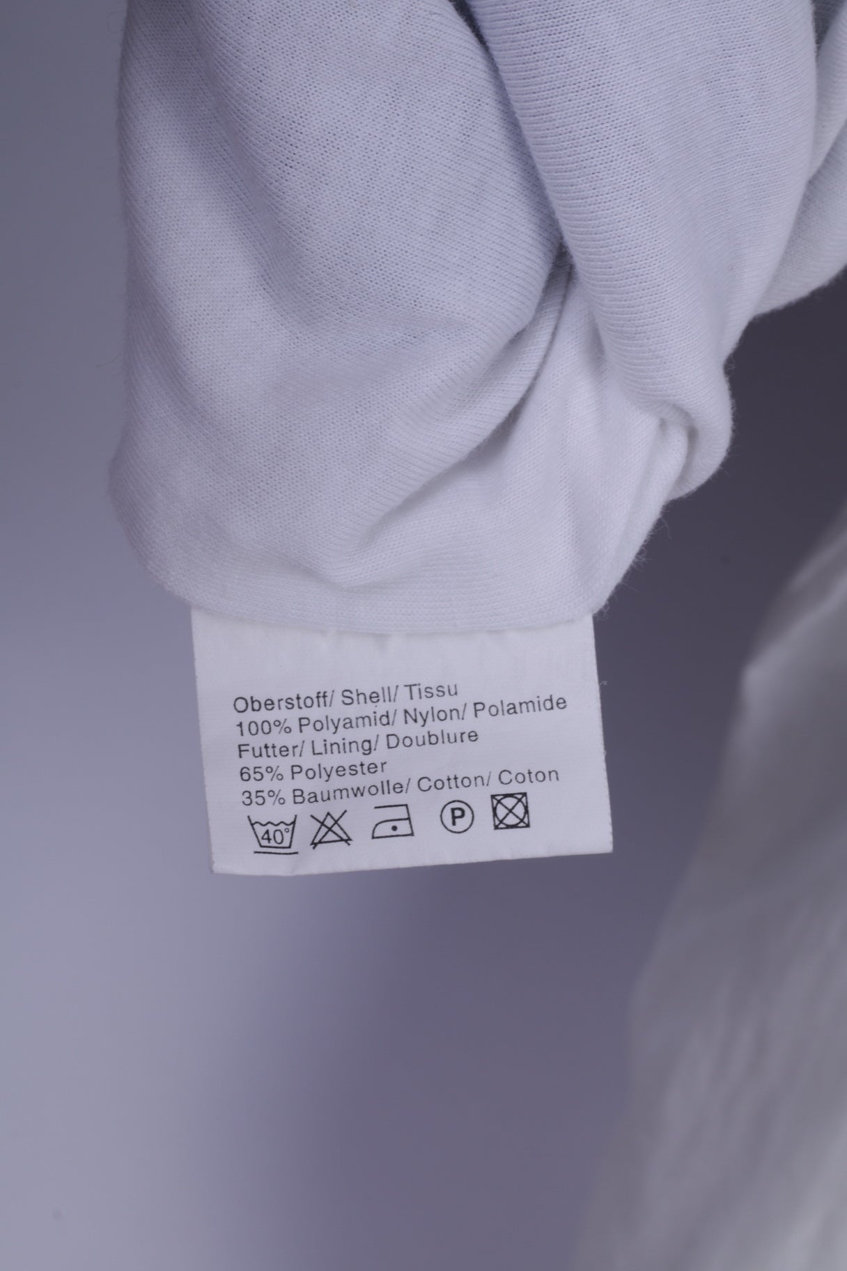 Magic Venture Mens M Jacket Vintage White Blue Nylon Fip Up Lightweight Top