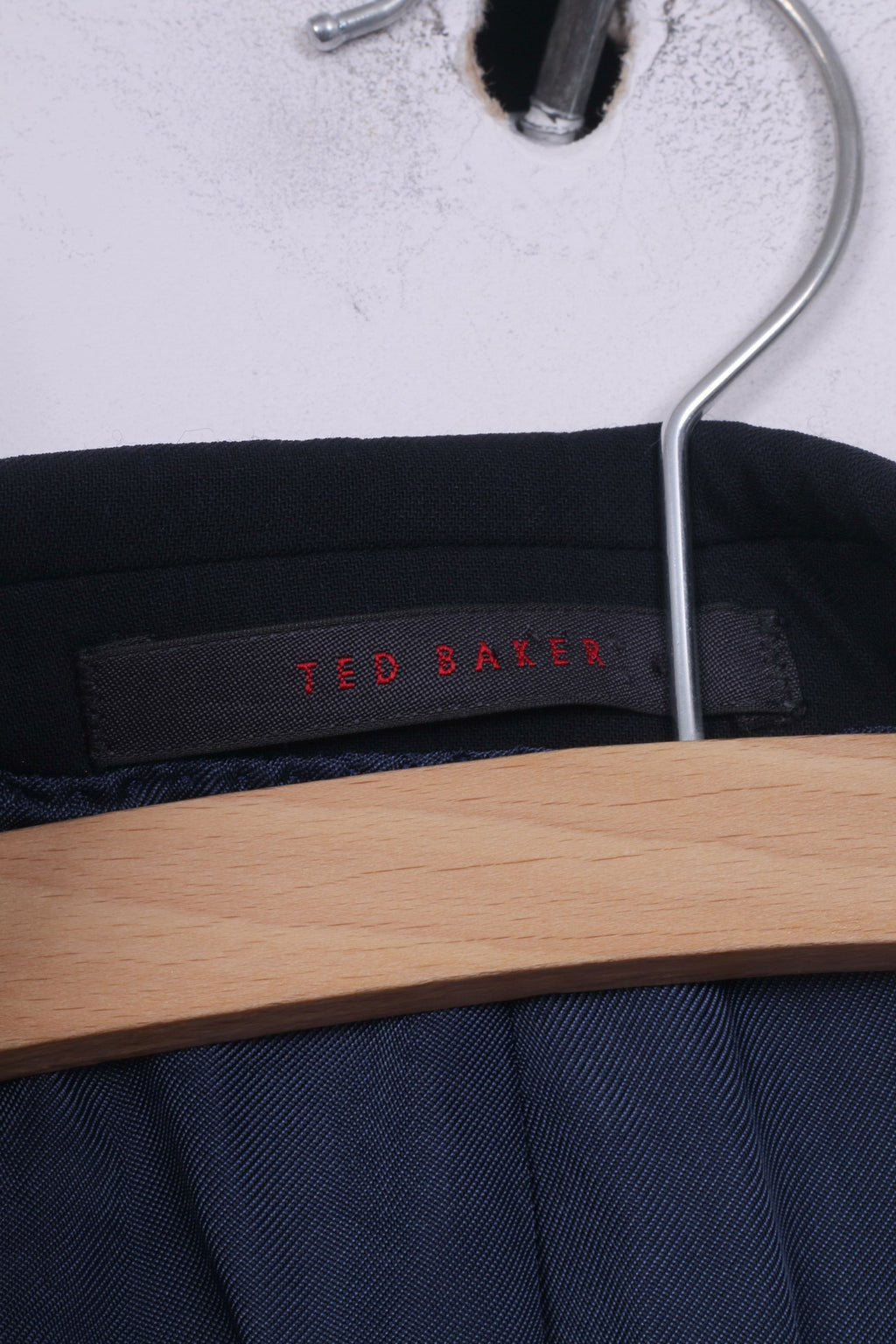 Ted Baker Endurance Giacca da uomo 42 R Blazer monopetto in lana blu scuro 