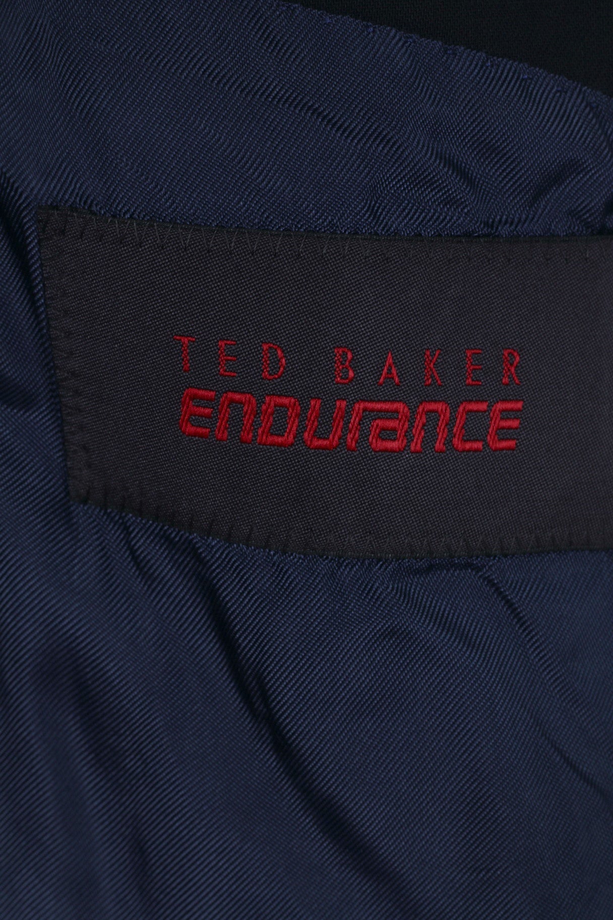 Ted Baker Endurance Giacca da uomo 42 R Blazer monopetto in lana blu scuro 