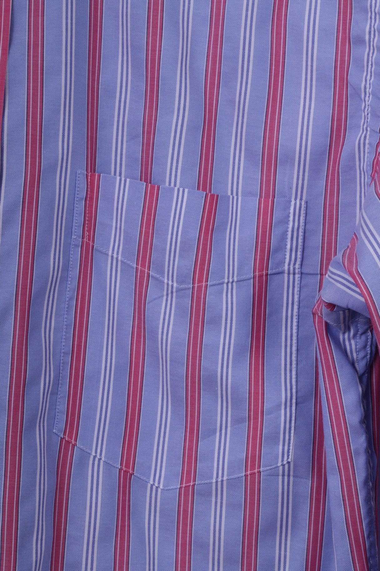 Hackett London Chemise décontractée pour hommes à rayures bleues en coton italien à manches longues