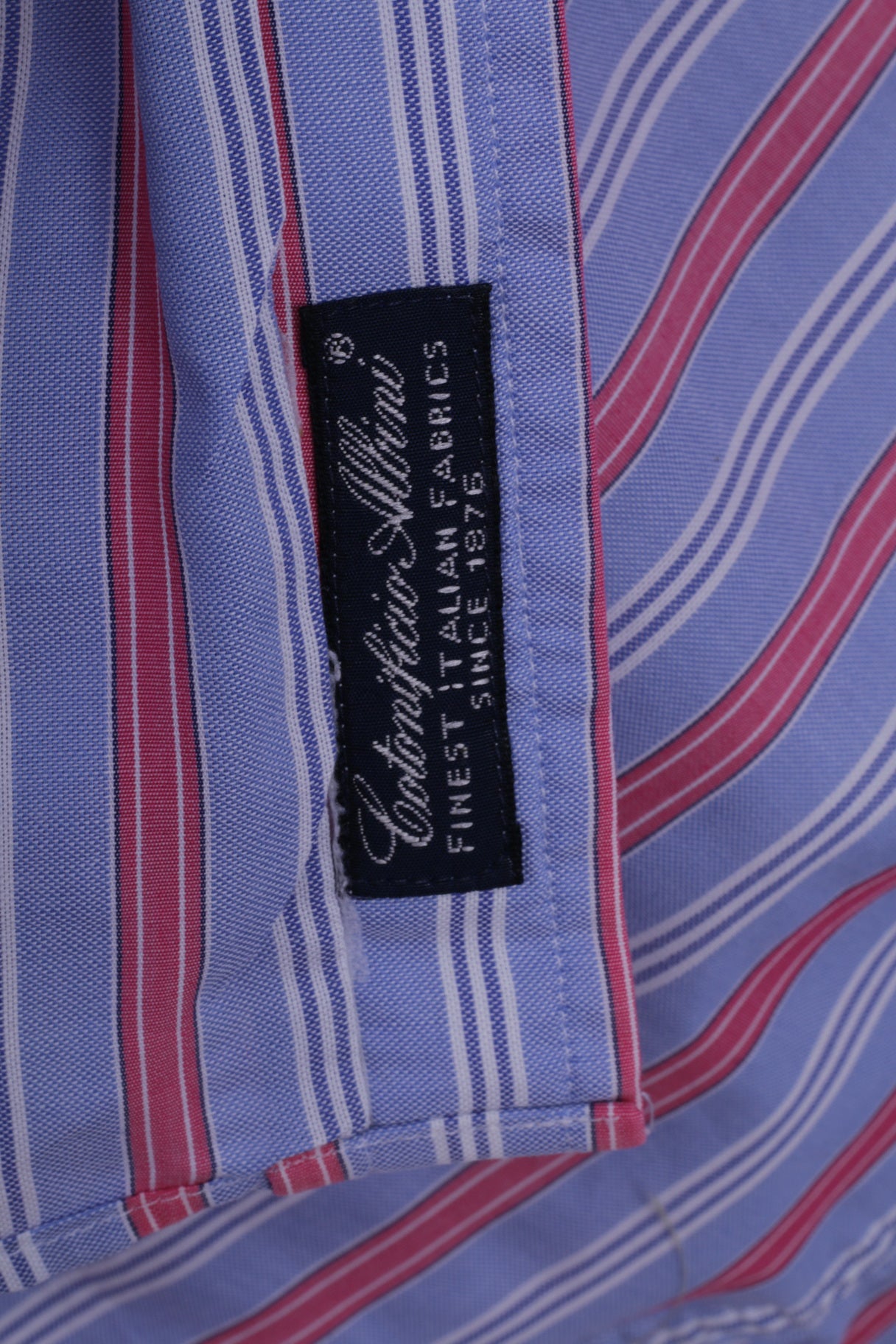 Hackett London Men S Casual Shirt Blue Striped Finest Italian Cotton Long Sleeve