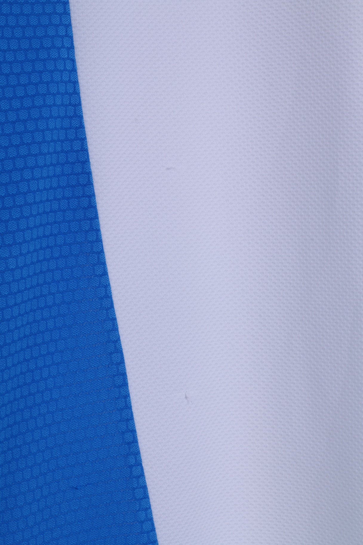 Adidas Mens L Shirt White/Blue Climacool System Sportswear