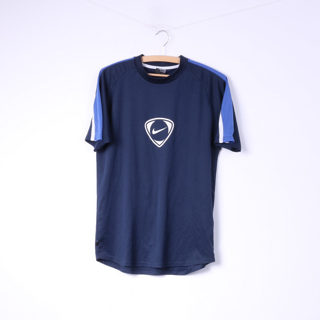 Nike Boys XL 18-20 Shirt Crew Neck Navy Sportswear Top